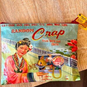 Blue Q Clutch•Recycled Plastic•Quirky•Fun•NWT